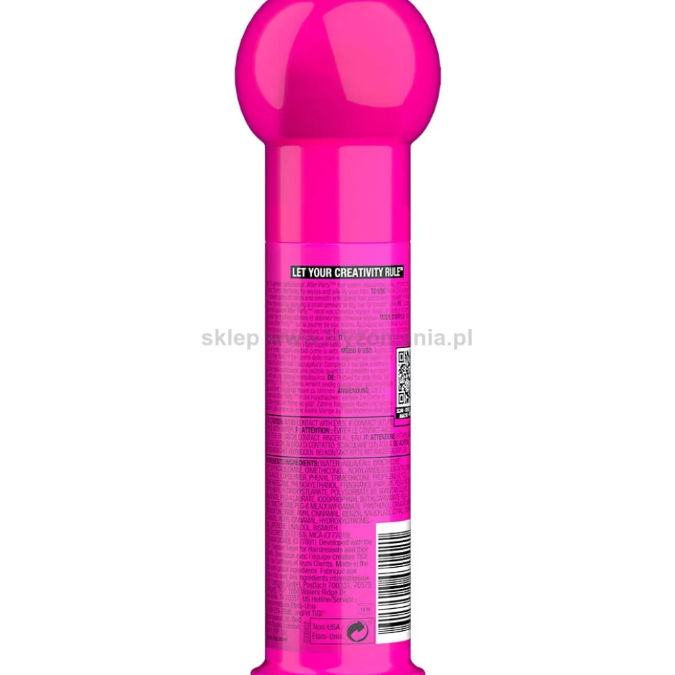 Tigi Bed Head After Party krem wygładzający do włosów 100ml
