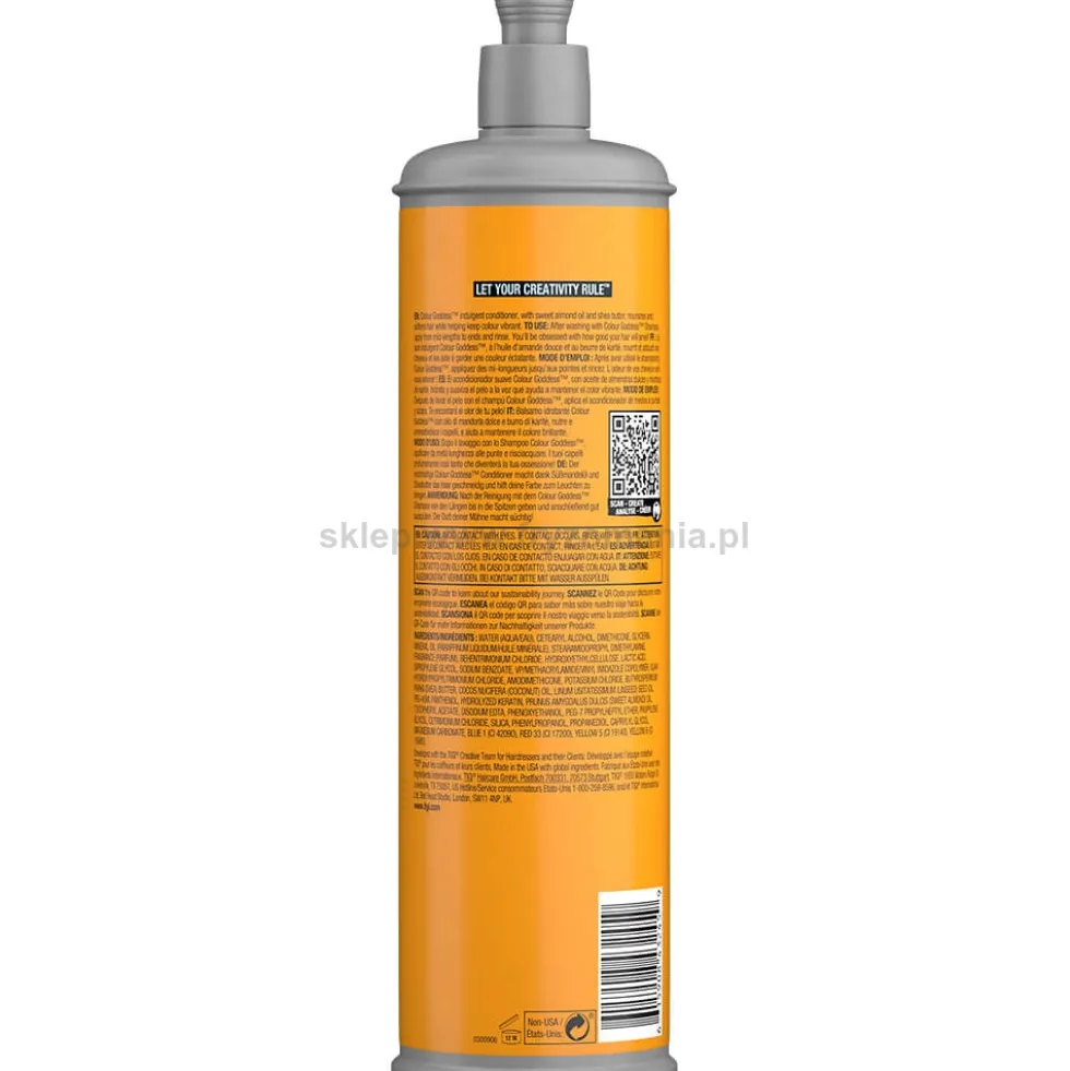 Tigi Bed Head Colour Goddess Odżywka do włosów farbowanych 600ml