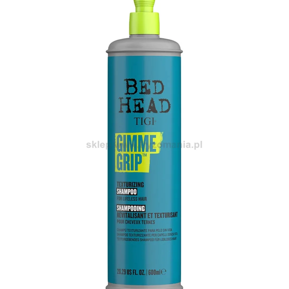 Tigi Bed Head Gimme Grip Szampon zwiększający objętość i teksturyzujący włosy 600ml
