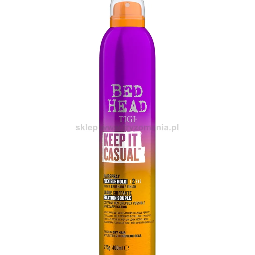 Tigi Bed Head Keep It Casual elastyczny lakier do włosów 400ml