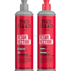 Tigi Bed Head Resurrection Repair - zestaw regenerujący do włosów zniszczonych szampon 400ml i odżywka 400ml