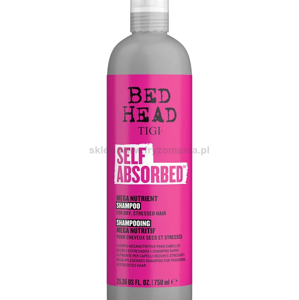 Tigi Bed Head Self Absorbed Szampon do włosów suchych i zniszczonych 750ml