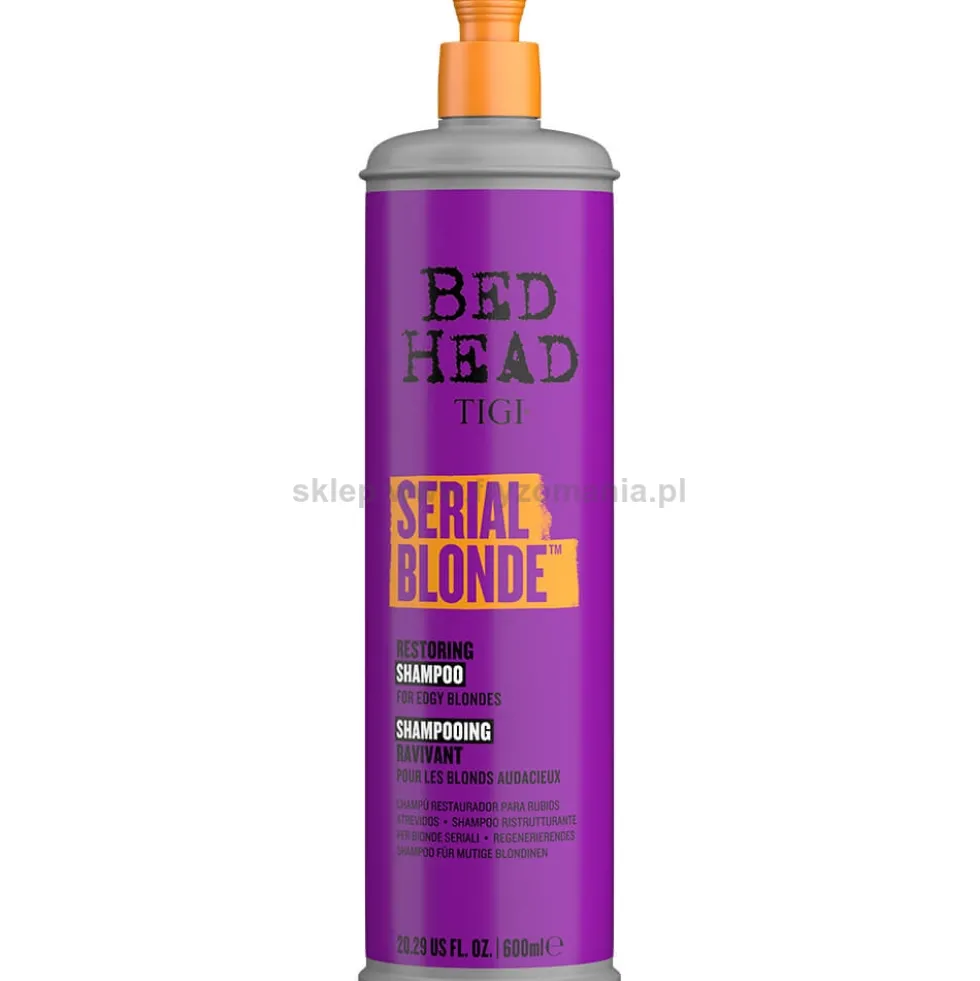 Tigi Bed Head Serial Blonde Restoring Szampon do włosów zniszczonych blond 600ml