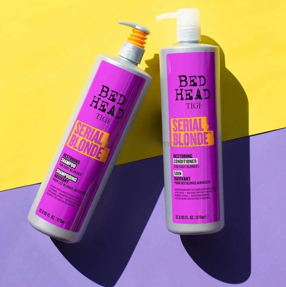 Tigi Bed Head Serial Blonde Restoring Odżywka do włosów zniszczonych blond 970ml