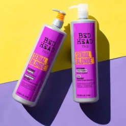 Tigi Bed Head Serial Blonde - zestaw odbudowujący włosy blond i farbowane szampon 970ml i odżywka 970ml
