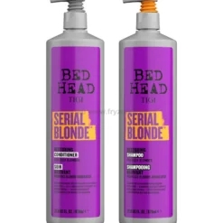 Tigi Bed Head Serial Blonde - zestaw odbudowujący włosy blond i farbowane szampon 970ml i odżywka 970ml