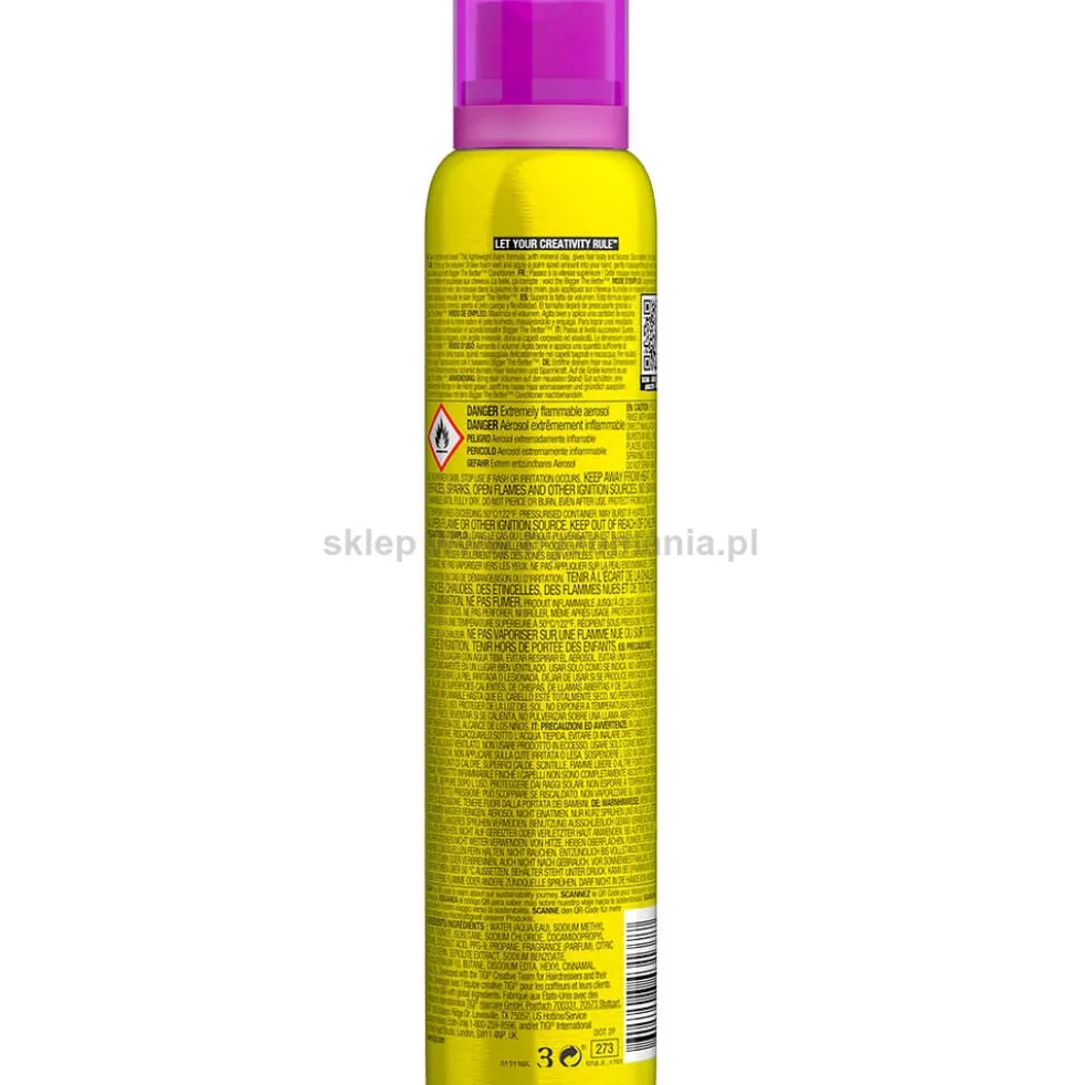 Tigi Bed Head Volume Bigger The Better Szampon zwiększający objętość włosów 200ml