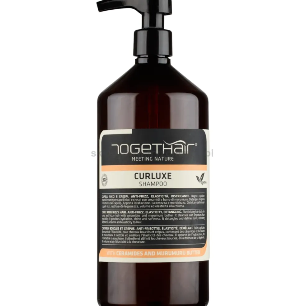 Togethair Curluxe Naturalny szampon do włosów kręconych i falowanych 1000ml