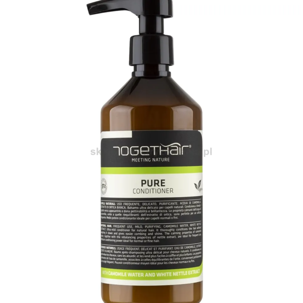 Togethair Pure Naturalna odżywka kojąca do włosów naturalnych (niefarbowanych) 500ml