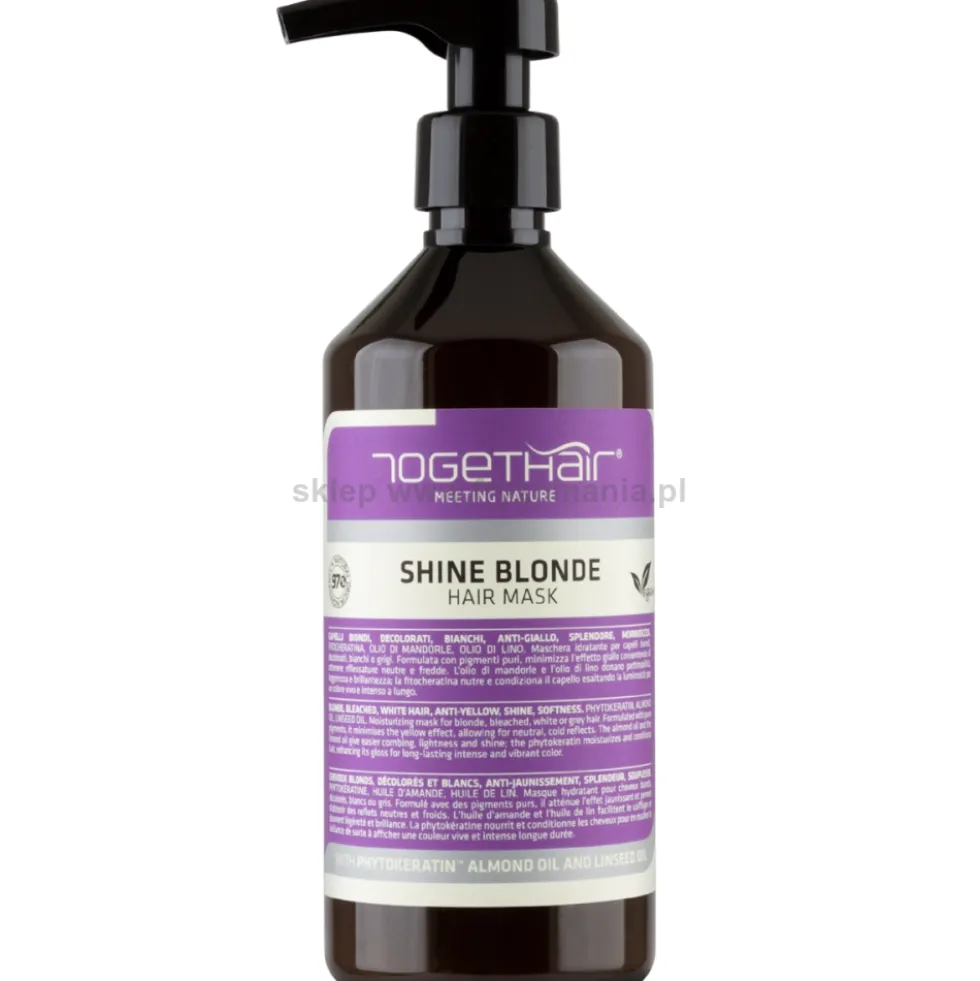 Togethair Shine Blonde Maska do włosów blond, rozjaśnianych i siwych 500ml
