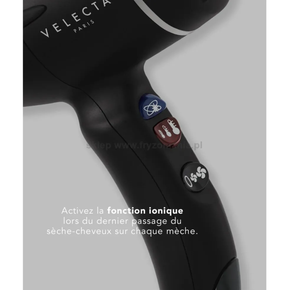 Velectra Original Silence 1.7i Suszarka do włosów z jonizacją, bardzo cicha 62dB 1740W