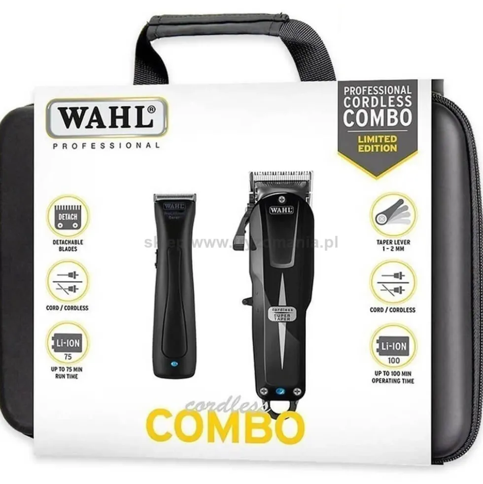 Wahl Cordless Combo Black zestaw maszynka + trymer do strzyżenia włosów i brody, bezprzewodowy