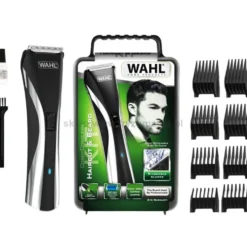 Wahl Home Haircut & Beard, trymer hybrydowy do strzyżenia, przewodowy/bezprzewodowy z wyświetlaczem LCD