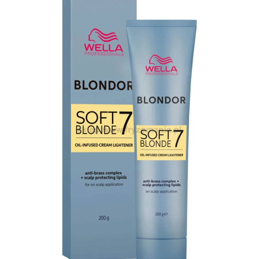 Wella Professionals Blondor Soft Blonde 7 Rozjaśniacz do włosów w kremie 200g