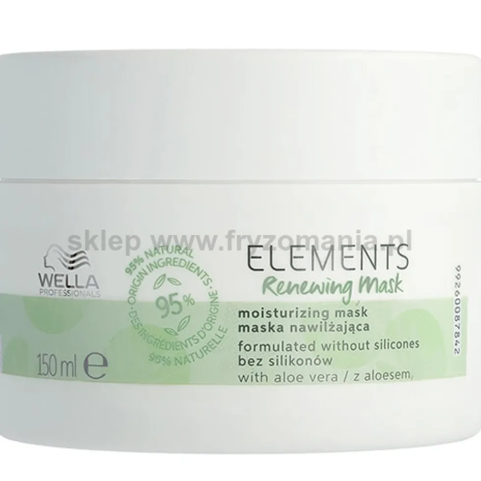Wella Professionals Elements Renewing Maska nawilżająca do włosów z aloesem 150ml