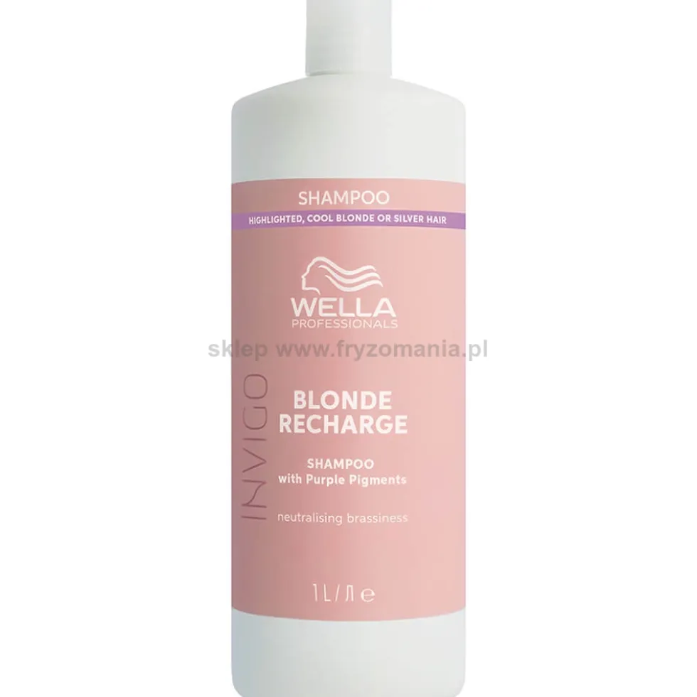 Wella Professionals Invigo Blonde Recharge Szampon do włosów blond i siwych 1000ml