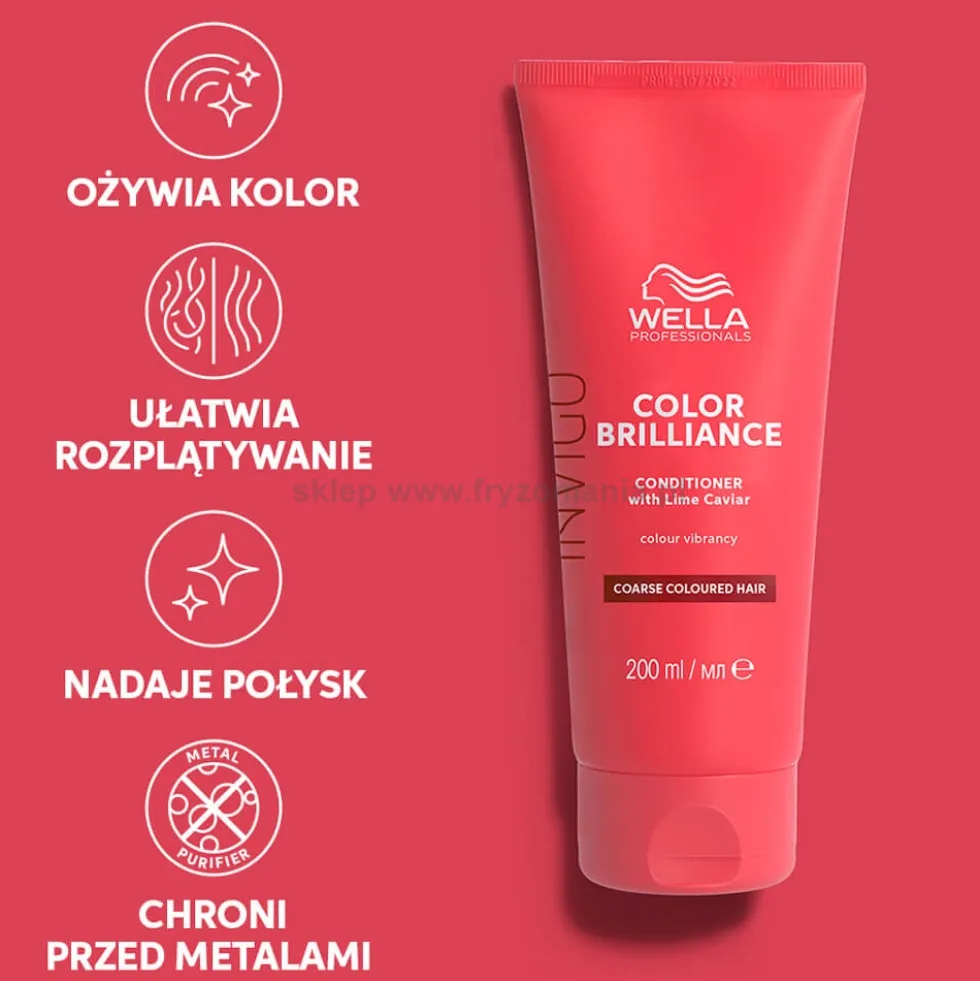Wella Professionals INVIGO Color Brilliance Odżywka do włosów grubych, farbowanych 200ml
