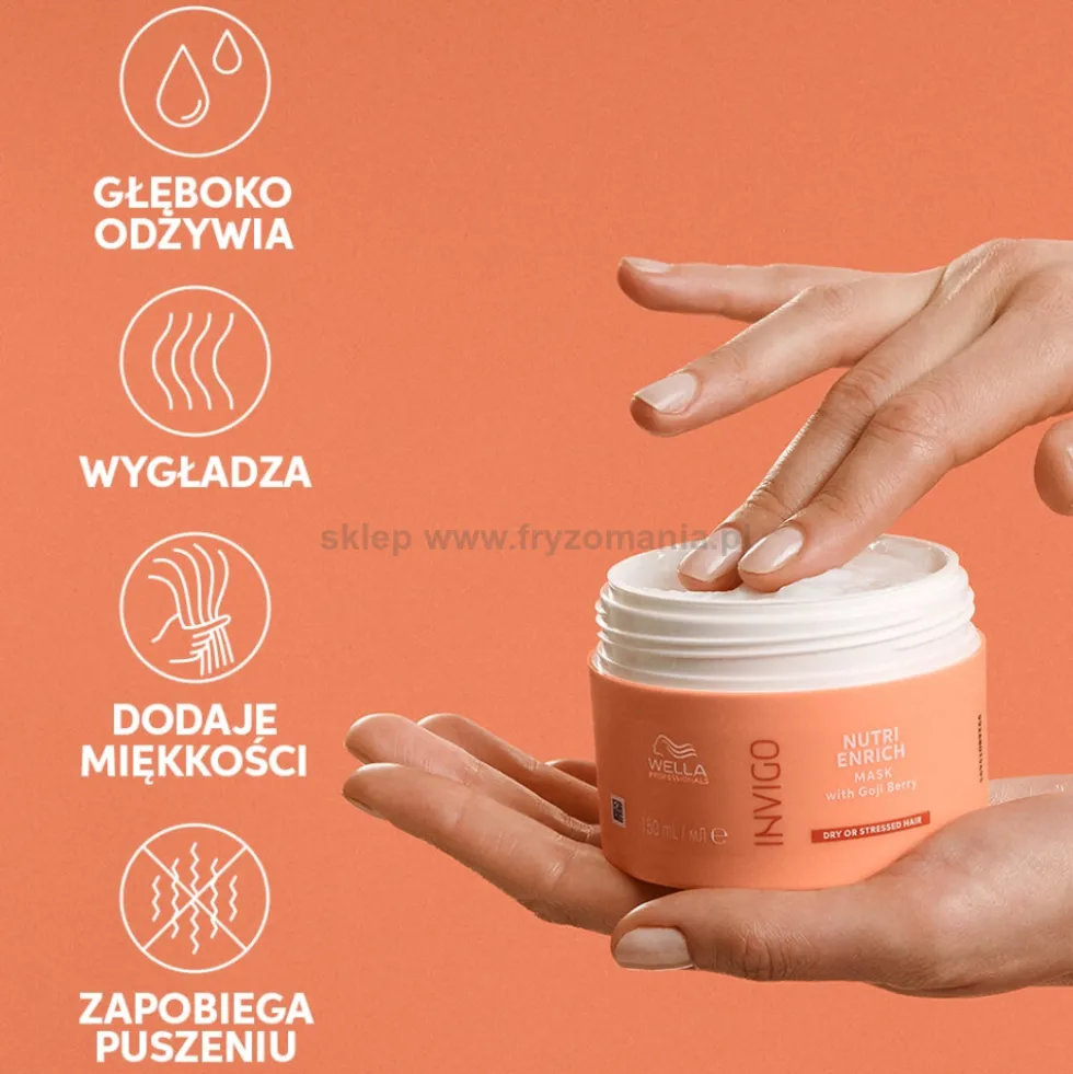 Wella Professionals Invigo Nutri Enrich Maska rewitalizująca do włosów suchych i zniszczonych 150ml