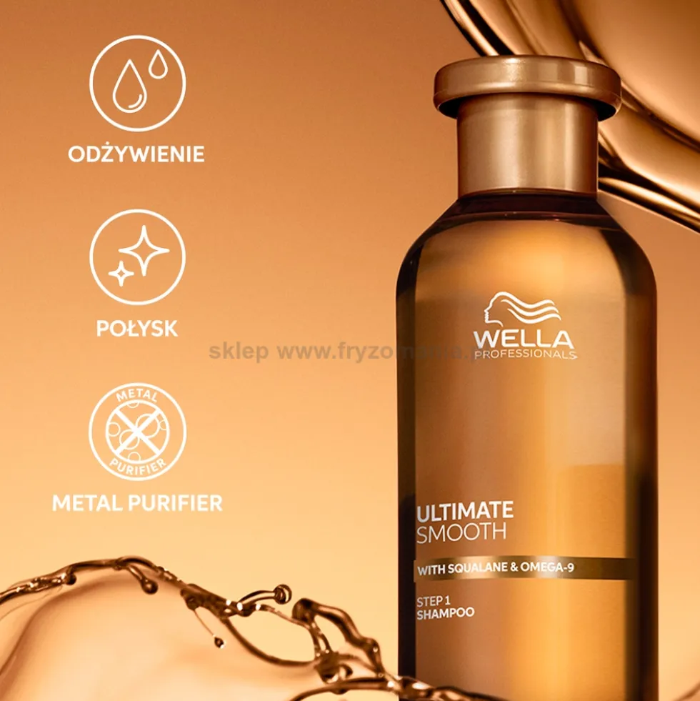 Wella Professionals Ultimate Smooth Szampon do włosów suchych i puszących się 250ml