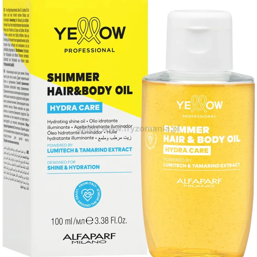 Yellow Professional Hydra Care Hair&Body Olejek nawilżająco-rozświetlający do ciała i włosów 100ml