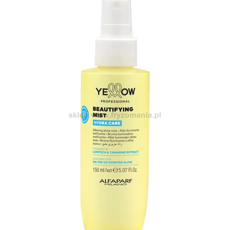 Yellow Professional Hydra Care Beautifying Mist Spray nabłyszczający włosy, perfumowany 150ml