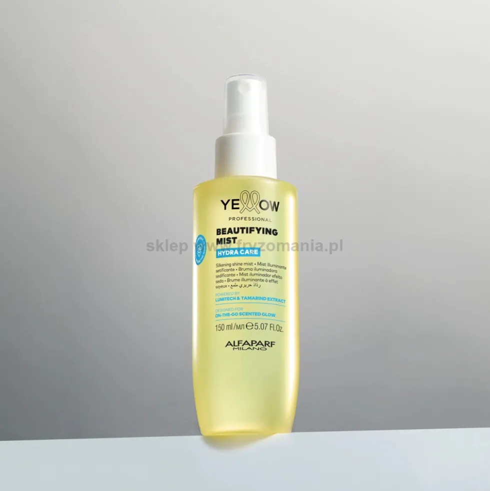 Yellow Professional Hydra Care Beautifying Mist Spray nabłyszczający włosy, perfumowany 150ml