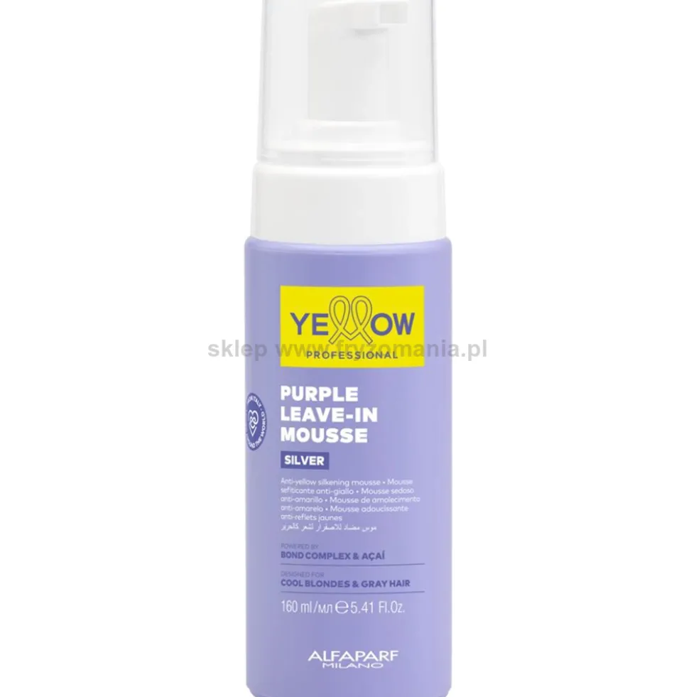 Yellow Professional Silver Purple Leave-in Pianka do włosów blond, bez spłukiwania 160ml