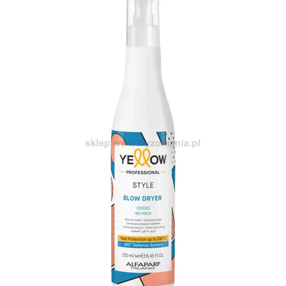 Yellow Professional Style Blow Dryer Krem termoochronny do włosów 250ml