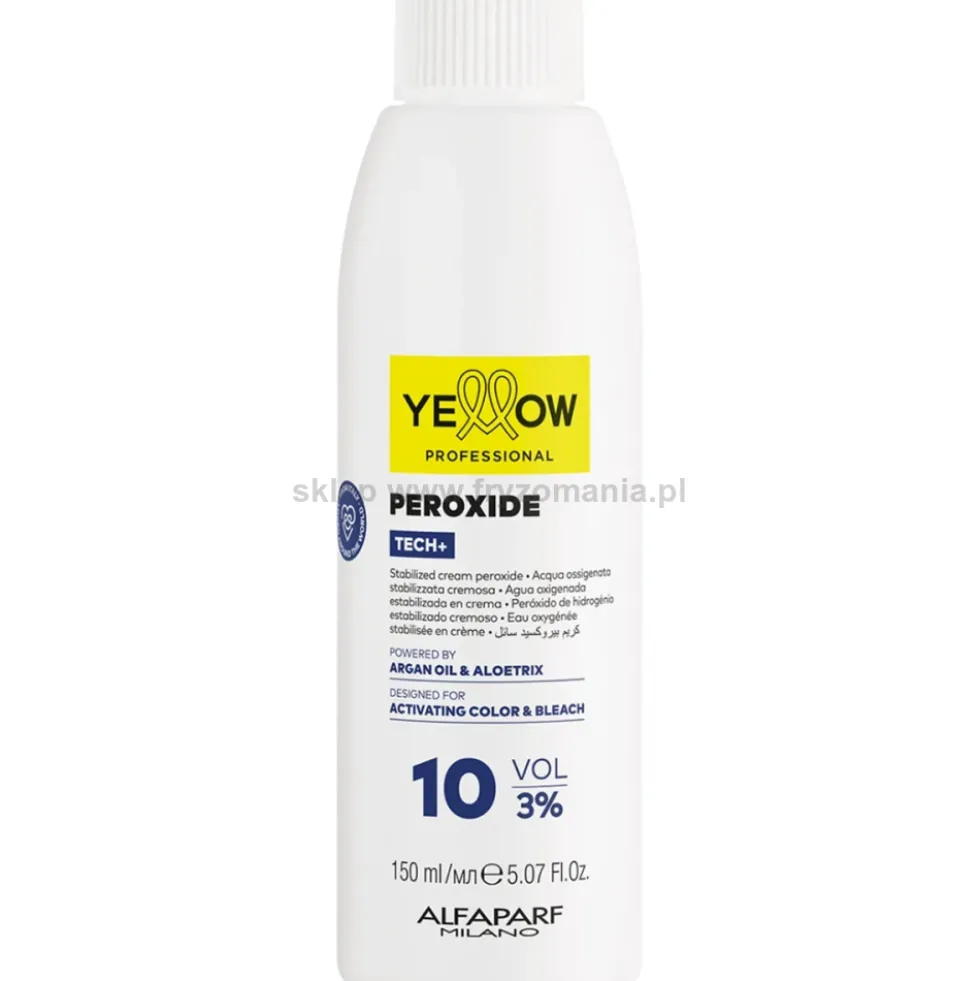 Yellow Professional Tech+ Peroxide Oksydant do farb 3%, 6%, 9%, 12% 150ml