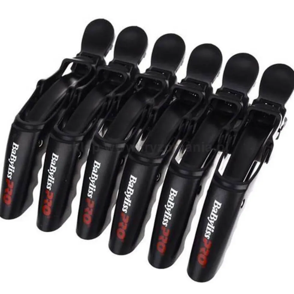 Zestaw - Babyliss Pro BAB2658EPCE Karbownica do włosów i klipsy fryzjerskie Babyliss Croco Clip