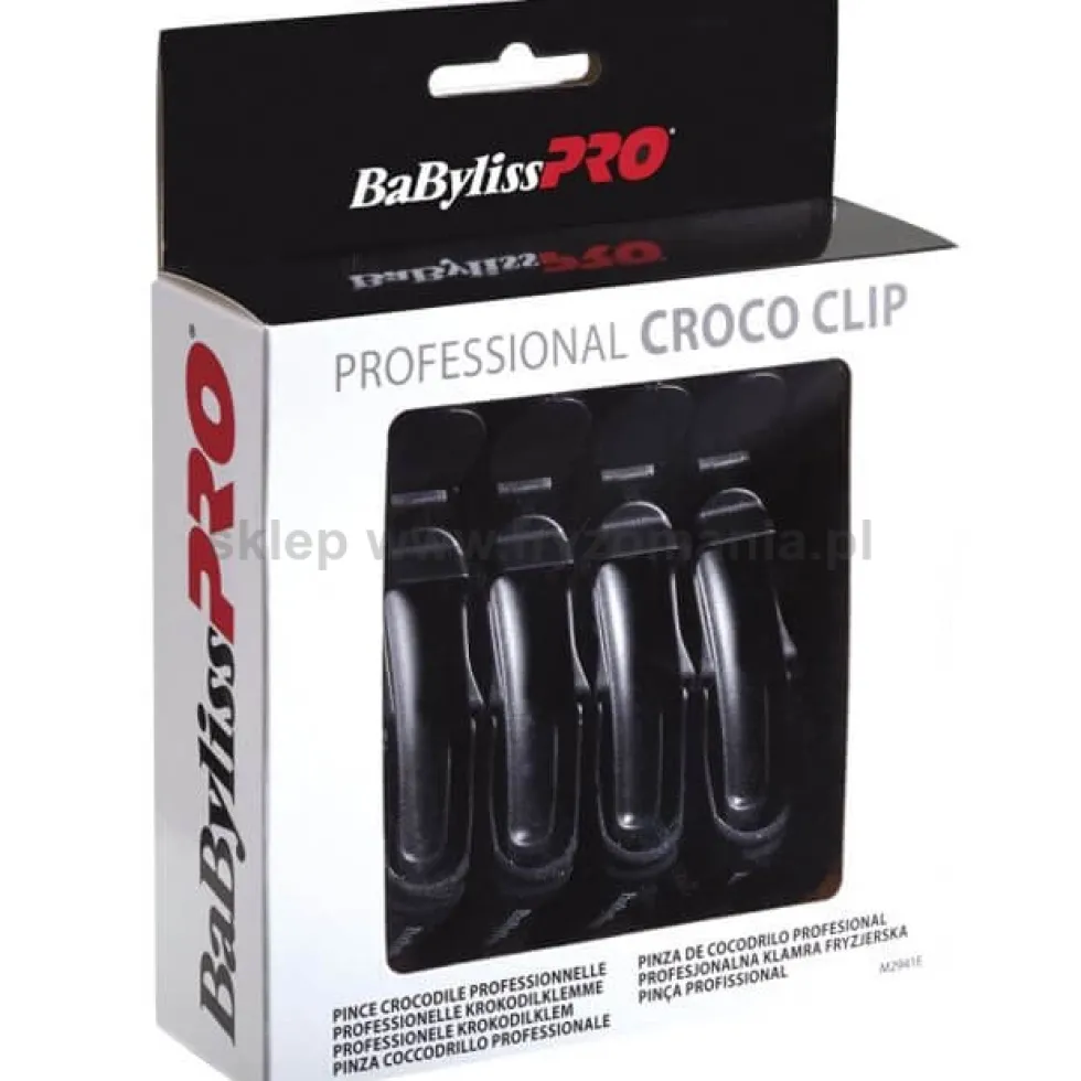Zestaw - Babyliss Pro BAB2658EPCE Karbownica do włosów i klipsy fryzjerskie Babyliss Croco Clip