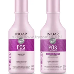 Zestaw : 3 x Inoar Pos Progress Duo Pack zestaw po keratynowym prostowaniu włosów 2x250ml