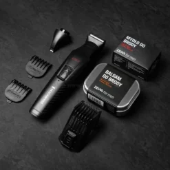 ZEW for men x Remington G10 - zestaw trymer do brody, mydło i balsam do brody