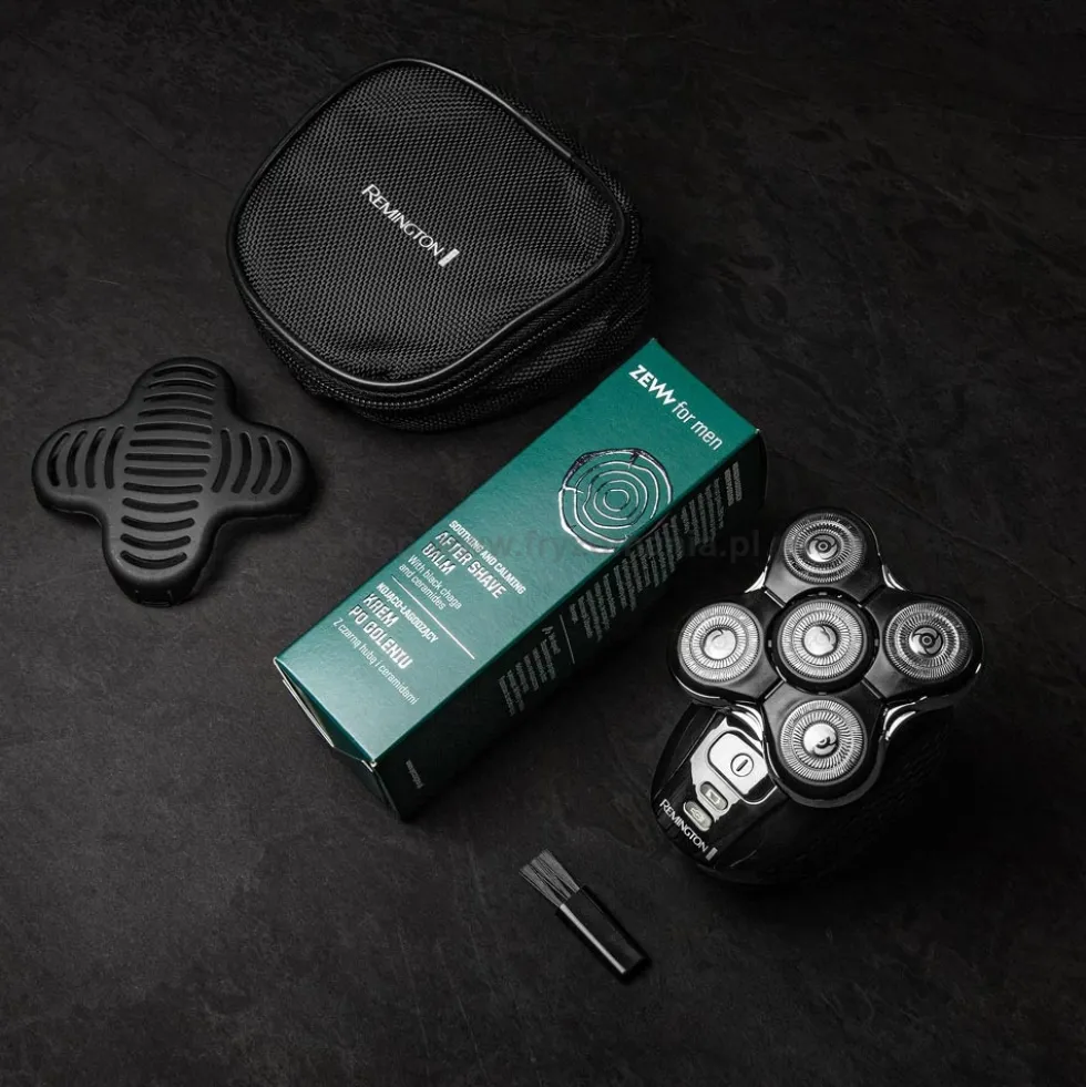 ZEW for men x Remington RX5 - zestaw golarka do głowy i krem po goleniu